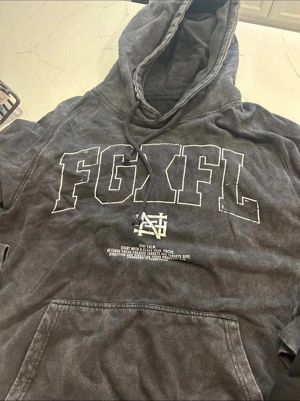 The North Face Men's Black Logo Pullover Hoodie Size Medium